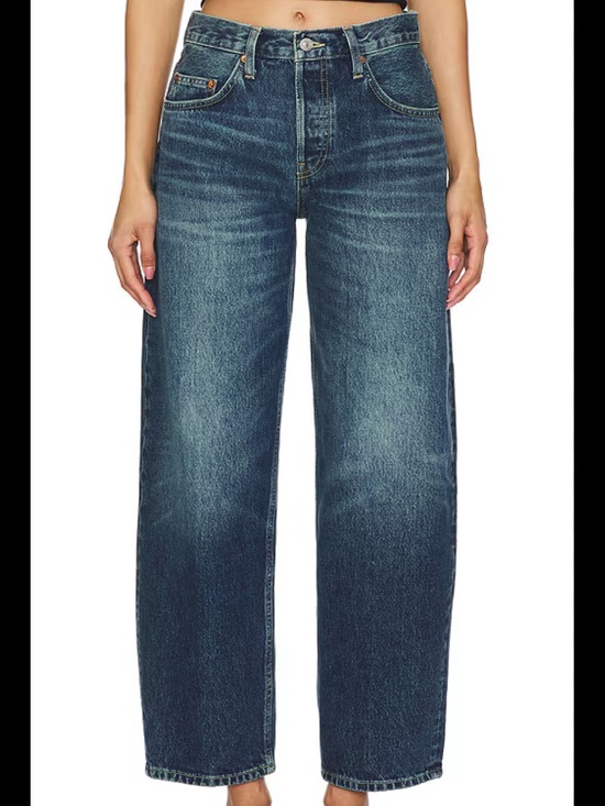Re/Done Denim - Women’s Dark Blue wide taper Jeans